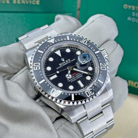 Pre-owned Rolex Sea-Dweller Red Letters 43mm Black Dial Oyster 126600-0001
