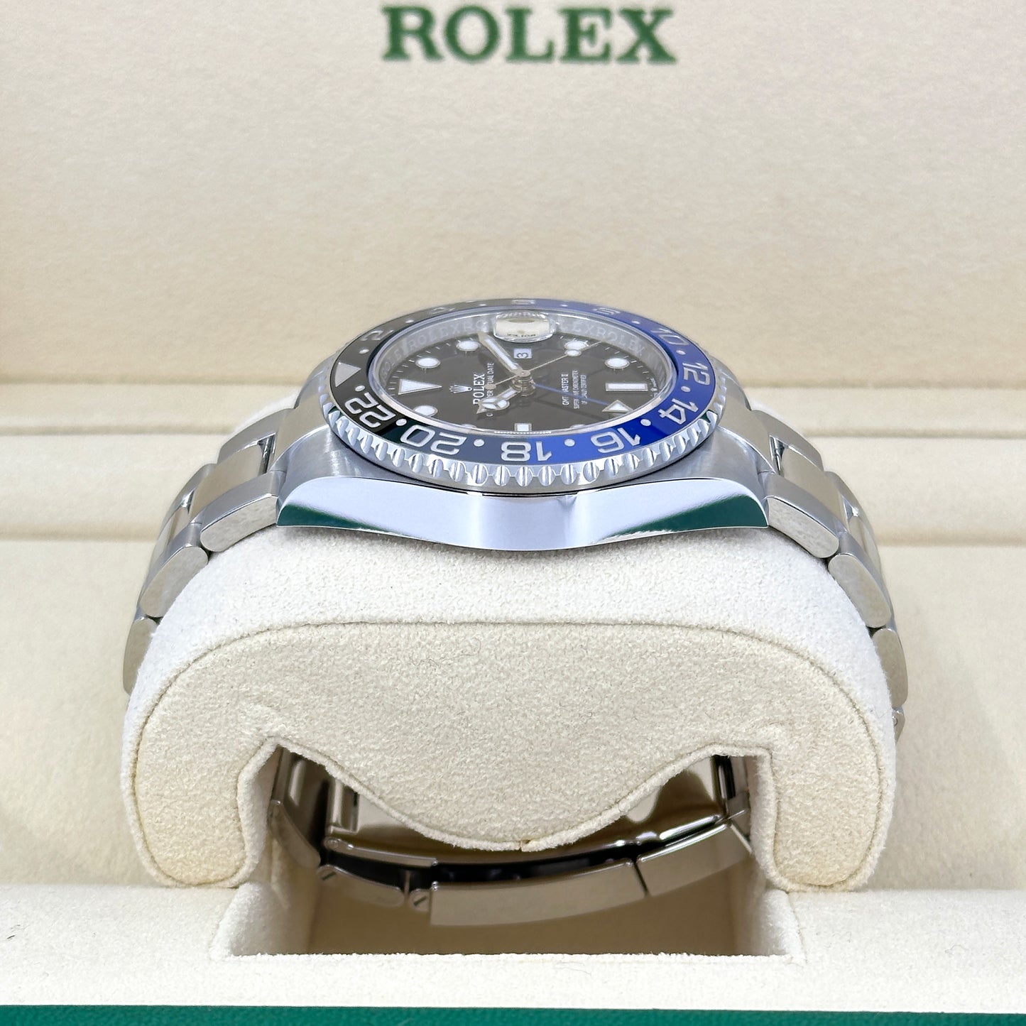 Pre-owned Rolex GMT-Master II Oystersteel Ref# 126710BLNR-0003