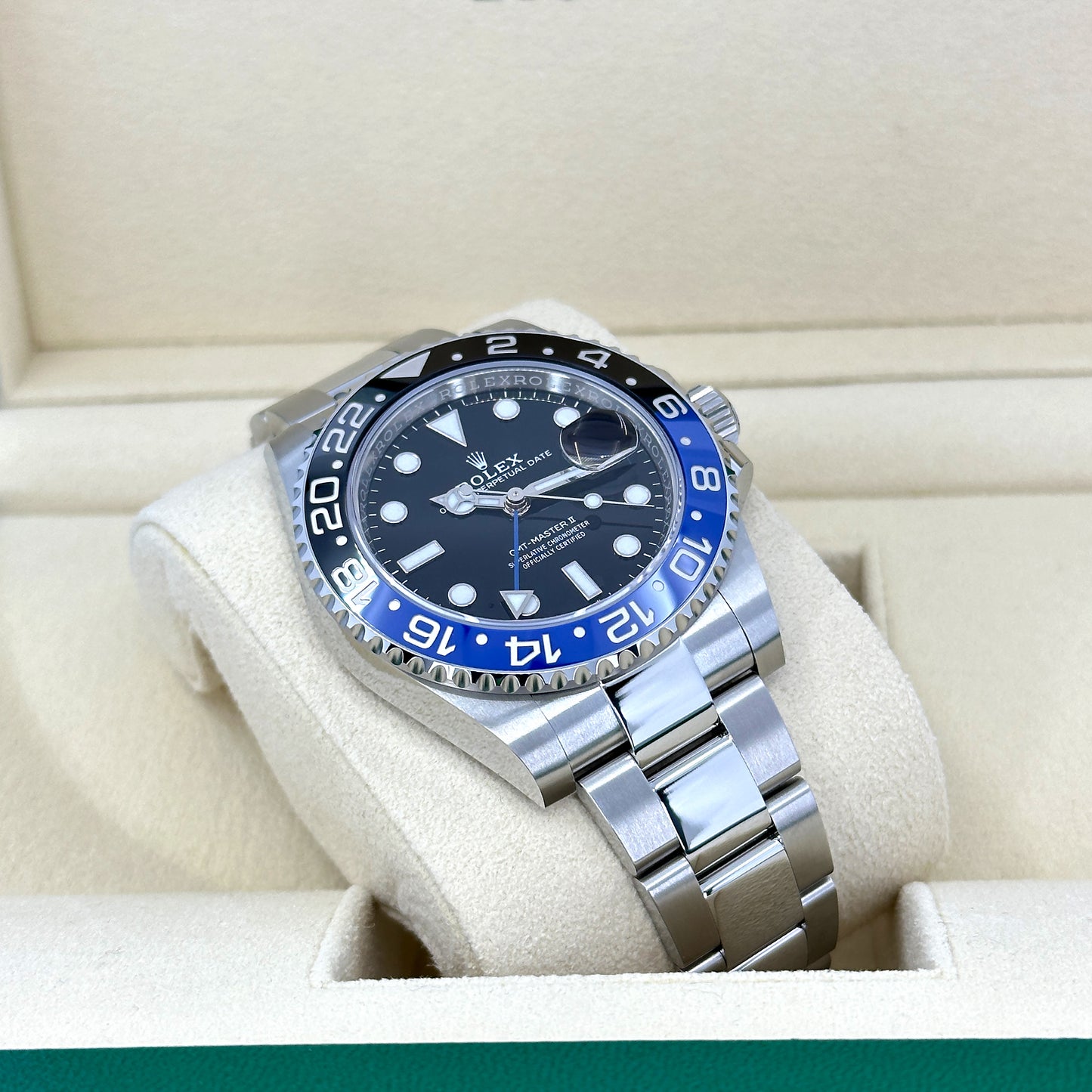 Pre-owned Rolex GMT-Master II Oystersteel Ref# 126710BLNR-0003