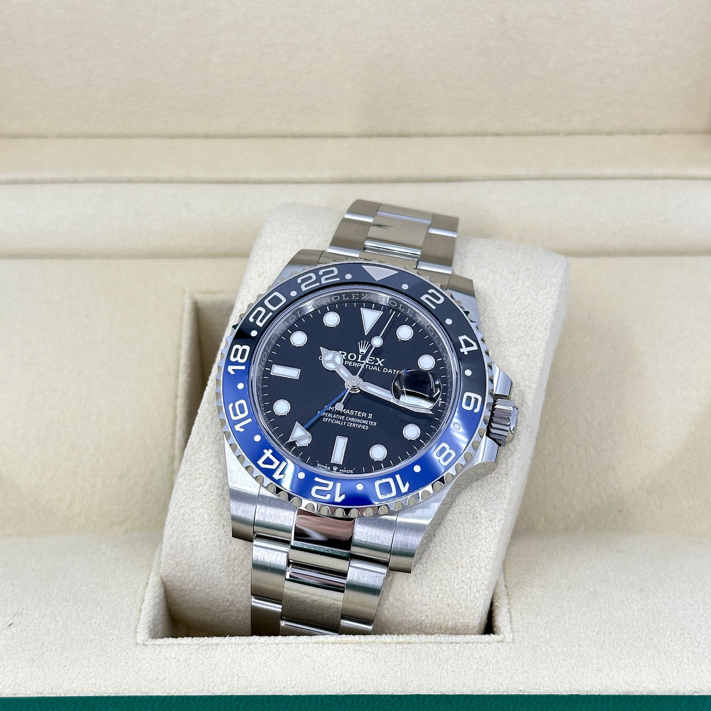 Pre-owned Rolex GMT-Master II Oystersteel Ref# 126710BLNR-0003