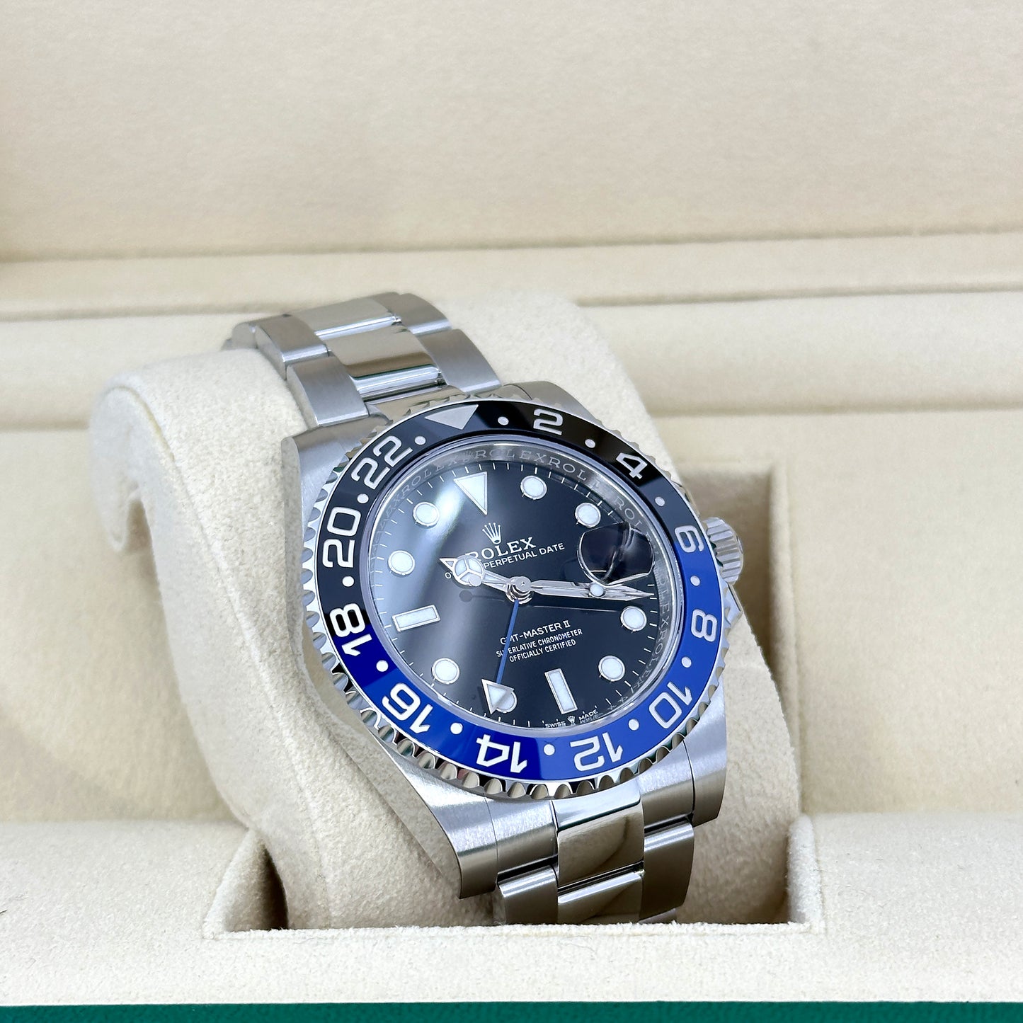 Pre-owned Rolex GMT-Master II Oystersteel Ref# 126710BLNR-0003