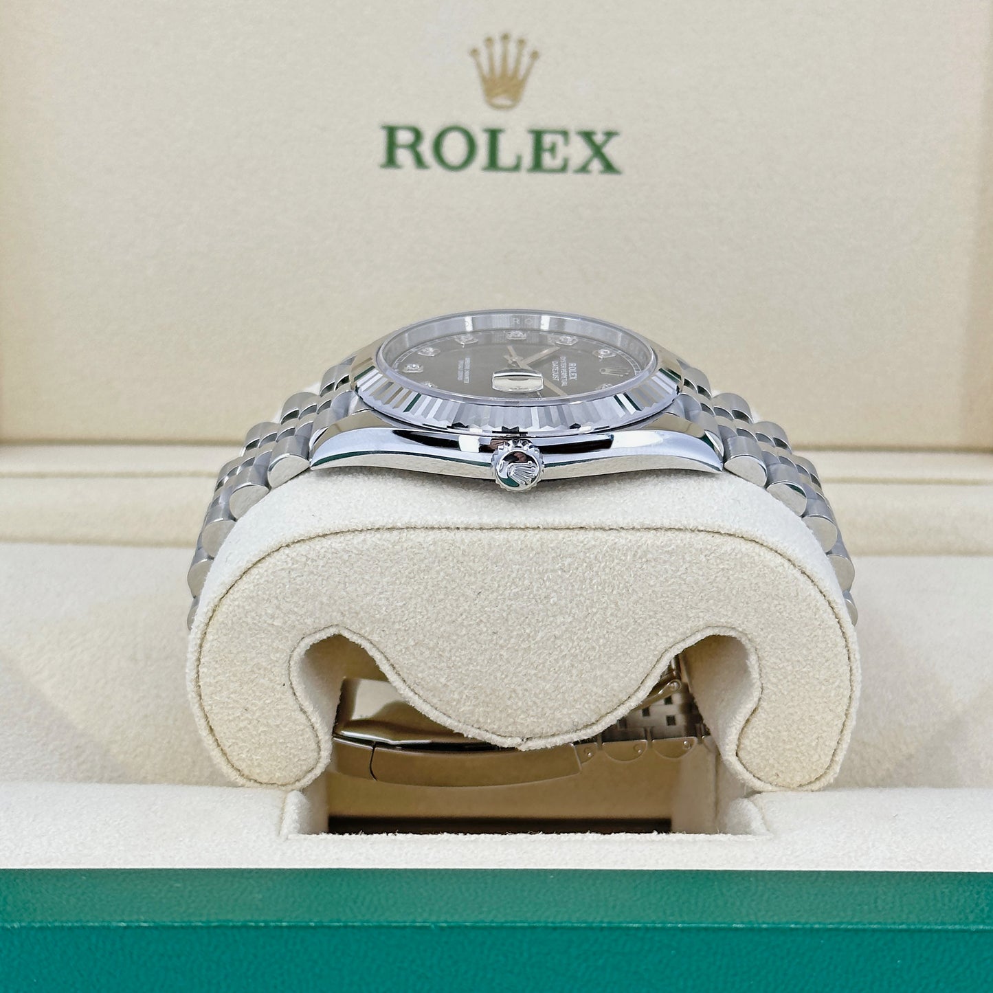 Rolex Datejust 41, Oystersteel, 18k White Gold, and Diamonds, 41mm, Ref# 126334-0006