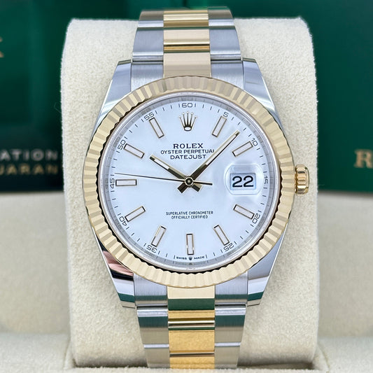 Pre-owned Rolex Datejust 41 Oystersteel and yellow gold Ref# 126333-0015