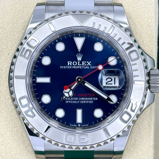 Pre-owned Rolex Yacht-Master 40 Mint Blue Dial Oyster 126622-0002