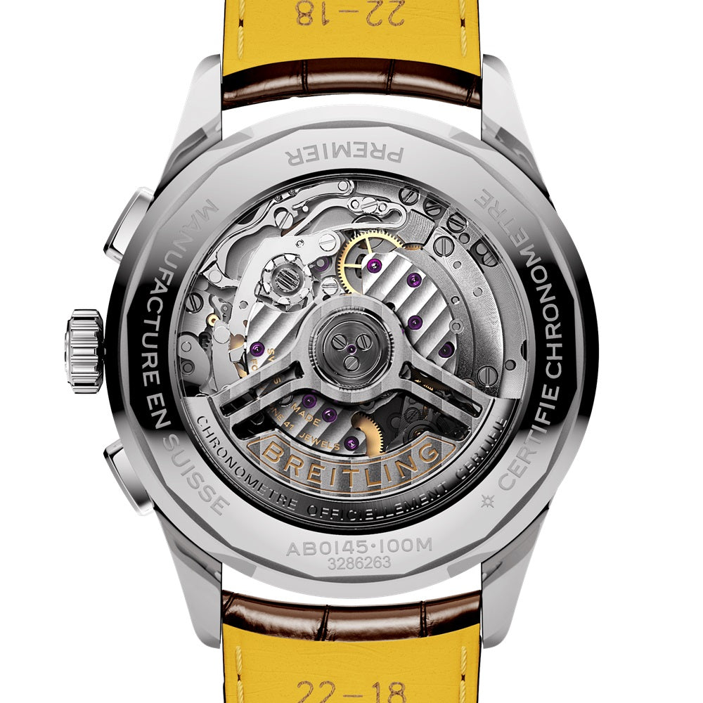 Breitling Premier B01 Chronograph Ref# AB0145371L1P1, box and papers