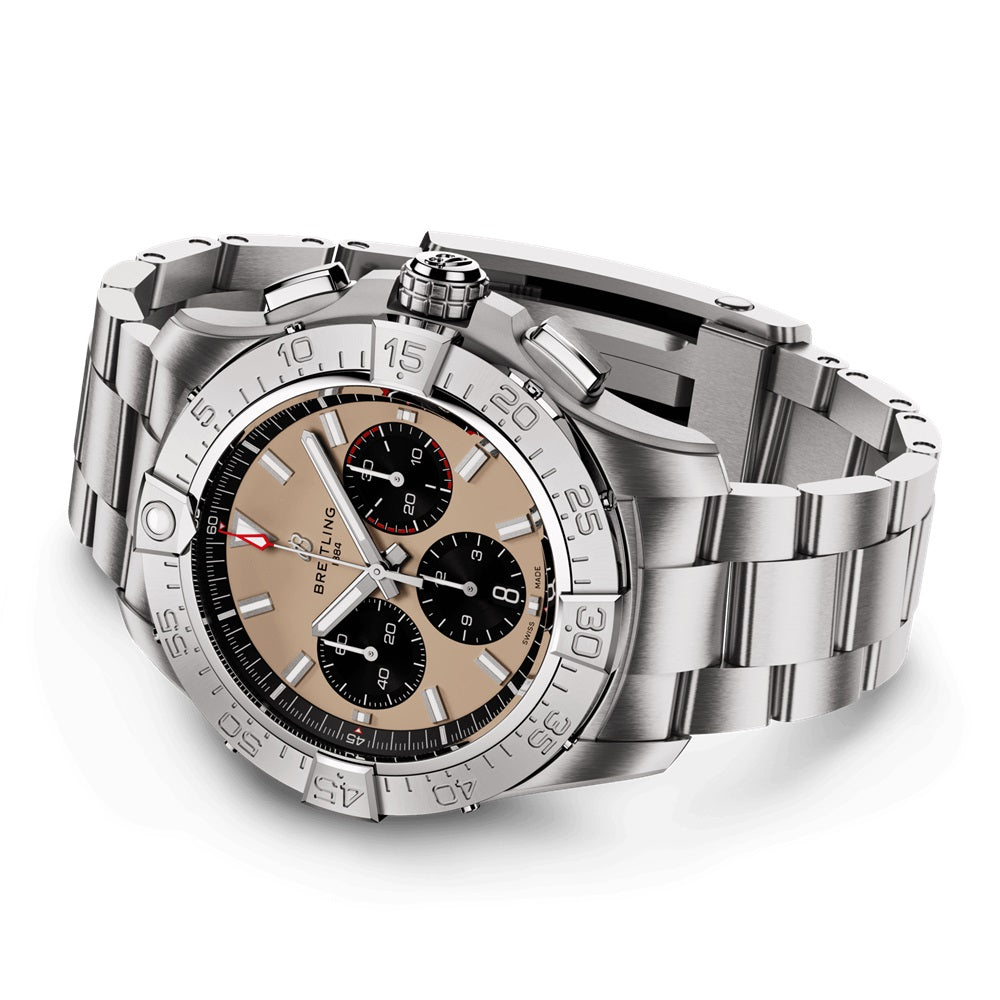 Unworn Breitling Avenger B01 Chronograph 44 Ref# AB0147101A1A1, box and papers