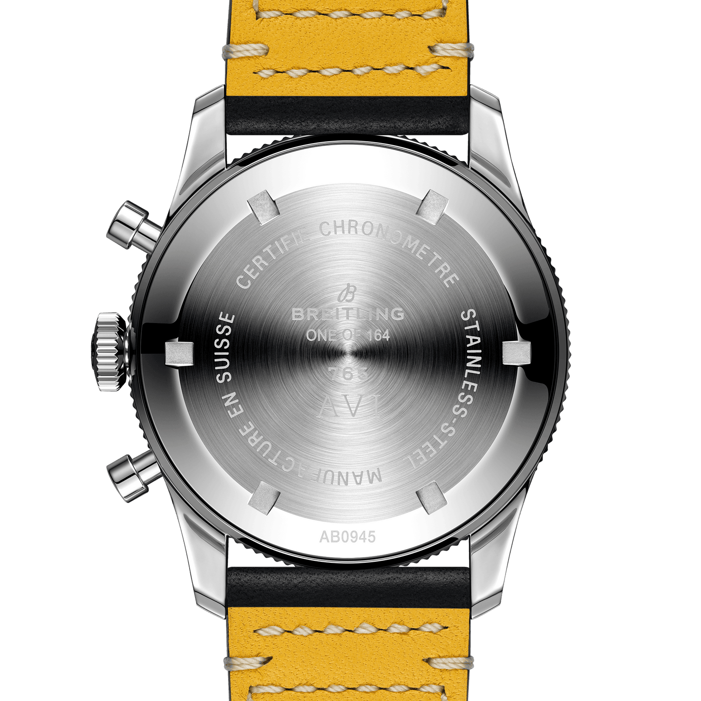 Breitling AVI REF. 765 1964 Re-Edition, Stainless Steel, Ref# AB09451A1B1X1, Unworn 2024, back