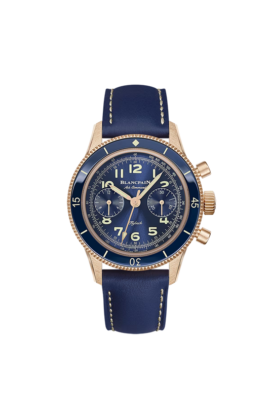 Unworn Blancpain Air Command Flyback Chronograph, 18k Rose Gold, 36.2mm, Ref# AC03-36B40-63A