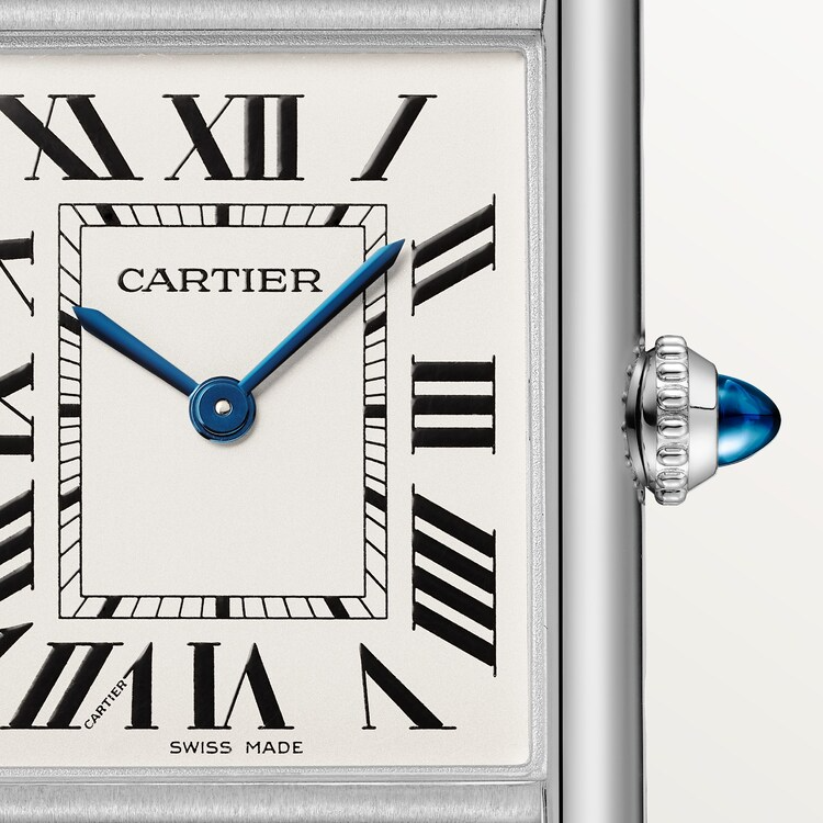 Unworn Cartier Tank Must de Cartier, Large Stainless Steel, 33.7mm x 25.5mm, Ref# WSTA0052, Dial