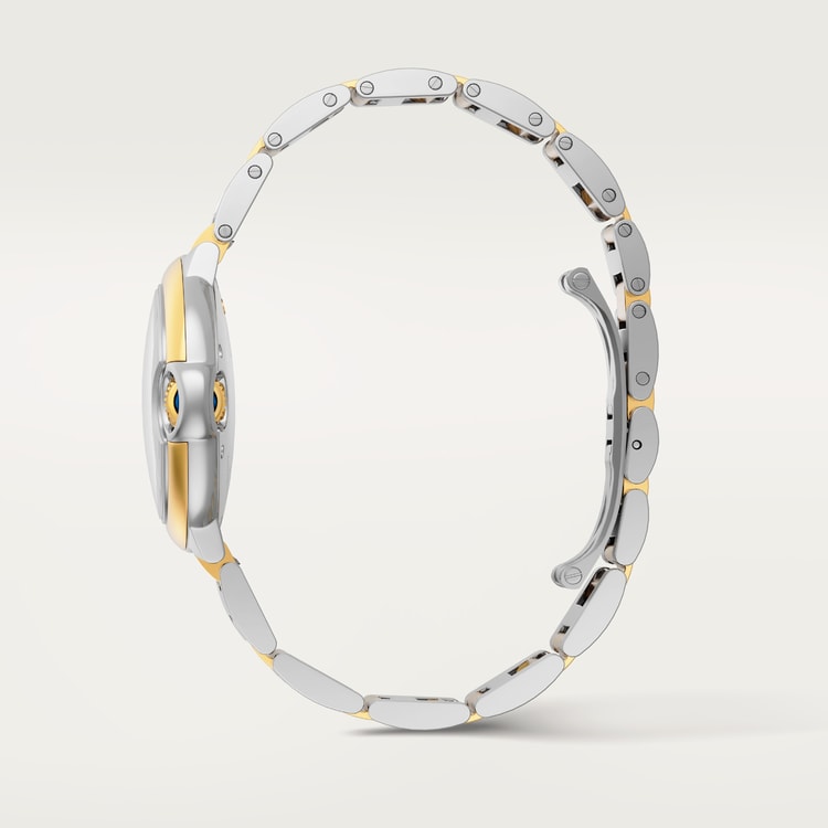 Unworn Cartier Ballon Bleu, Stainless Steel and 18k Yellow Gold, 36mm, Ladies, Ref# W2BB0038, Mai view right