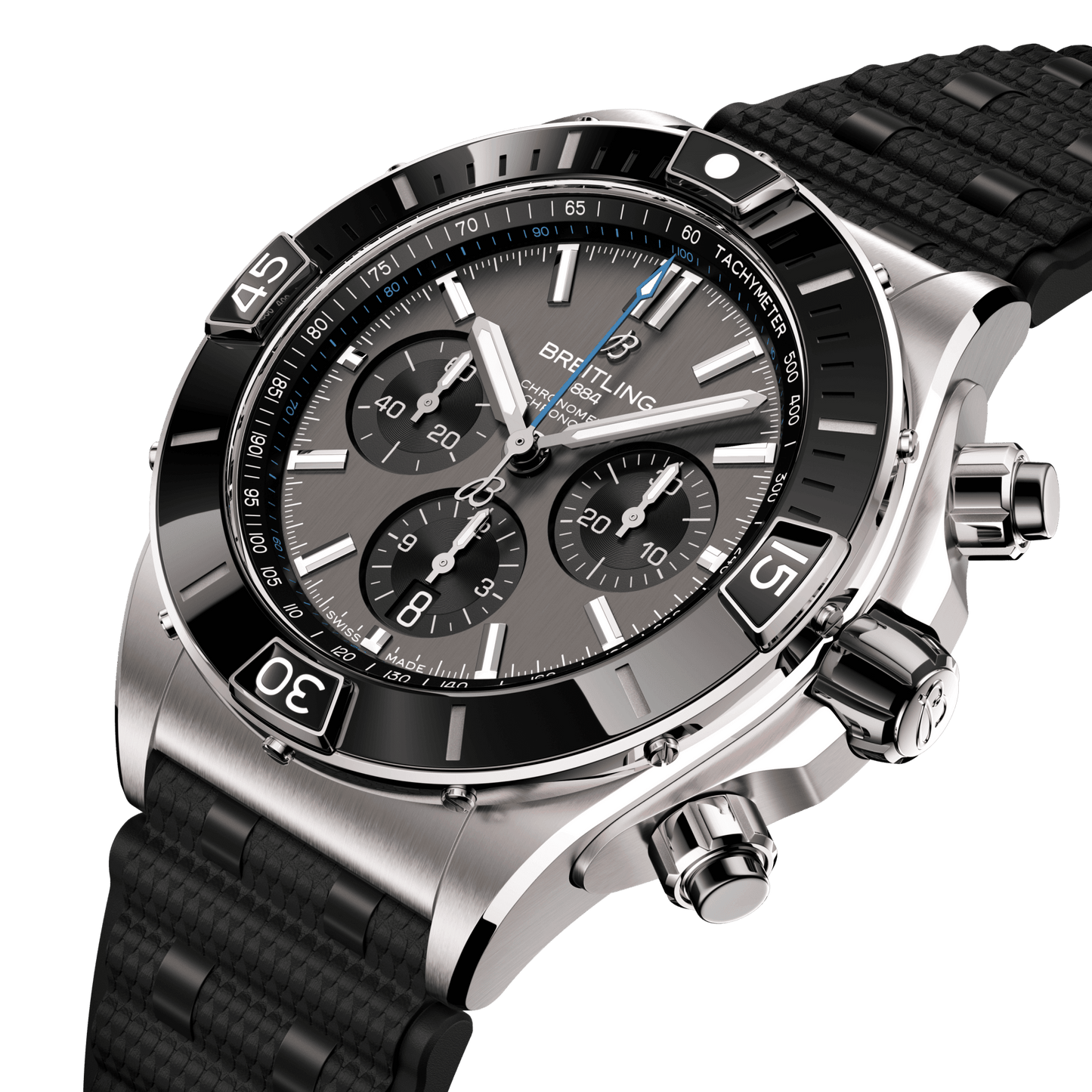Breitling Super Chronomat B01 44, Titanium and Ceramic, Ref# EB0136251M1S1, Unworn 2024, Dial