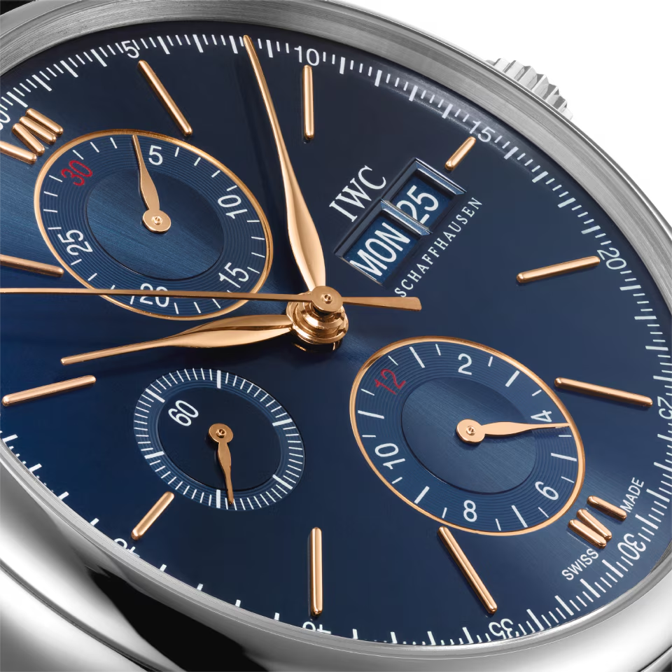Unworn IWC Portofino Chronograph, Stainless Steel, 42mm, Ref# IW391036, Dial