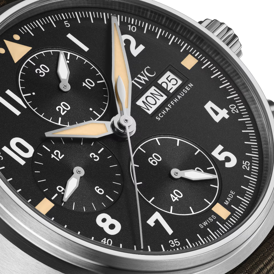 Unworn IWC Pilot's Watch Spitfire Chronograph, Stainless Steel, 41mm, Ref# IW387901, Dial
