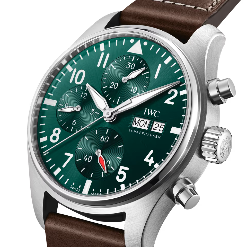 Unworn IWC Pilot's Watch Chronograph 41, Stainless Steel, 41mm, Ref# IW388103, Dial