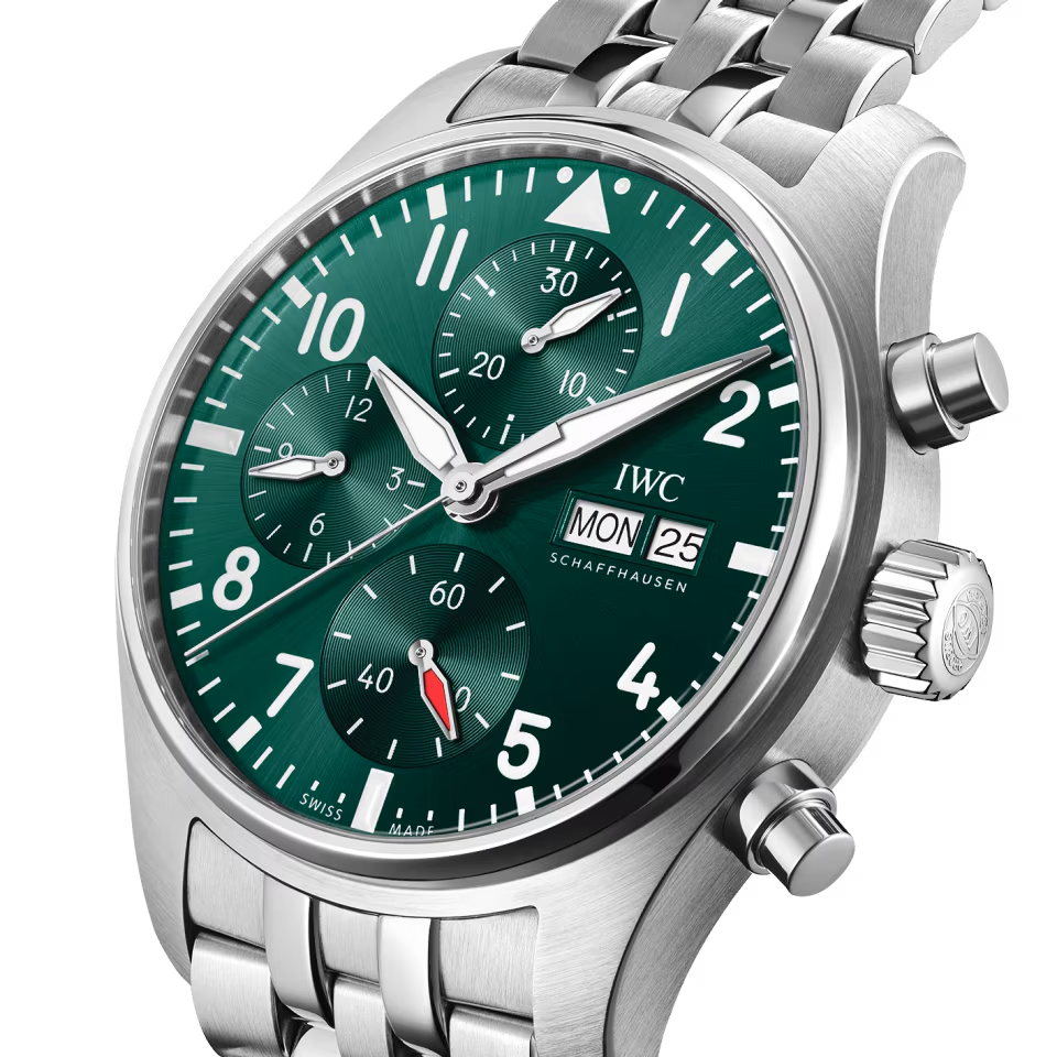 Unworn IWC Pilot's Watch Chronograph 41, Stainless Steel, 41mm, Ref# IW388104, Dial