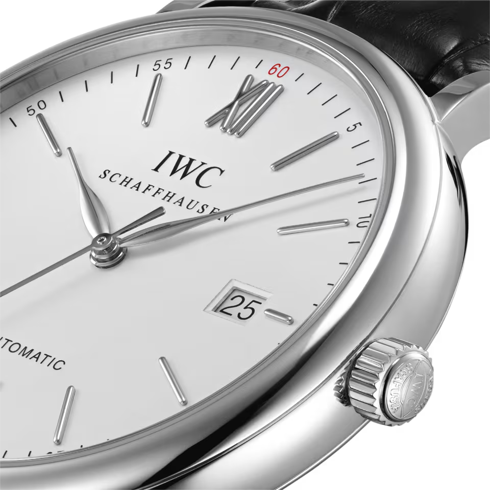 Unworn IWC Portofino Automatic, Stainless Steel, 40mm, Ref# IW356501, Crown