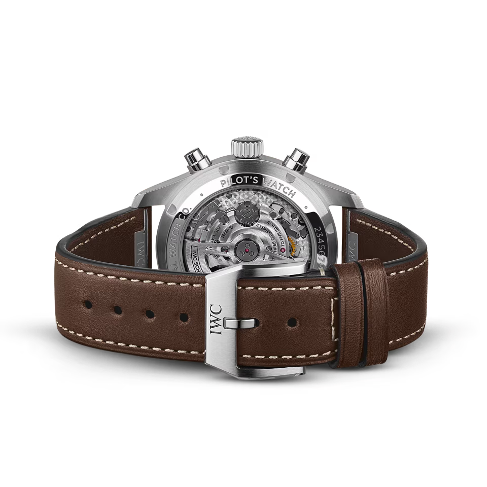Unworn IWC Pilot's Watch Chronograph 41, Stainless Steel, 41mm, Ref# IW388103, Strap and clasp