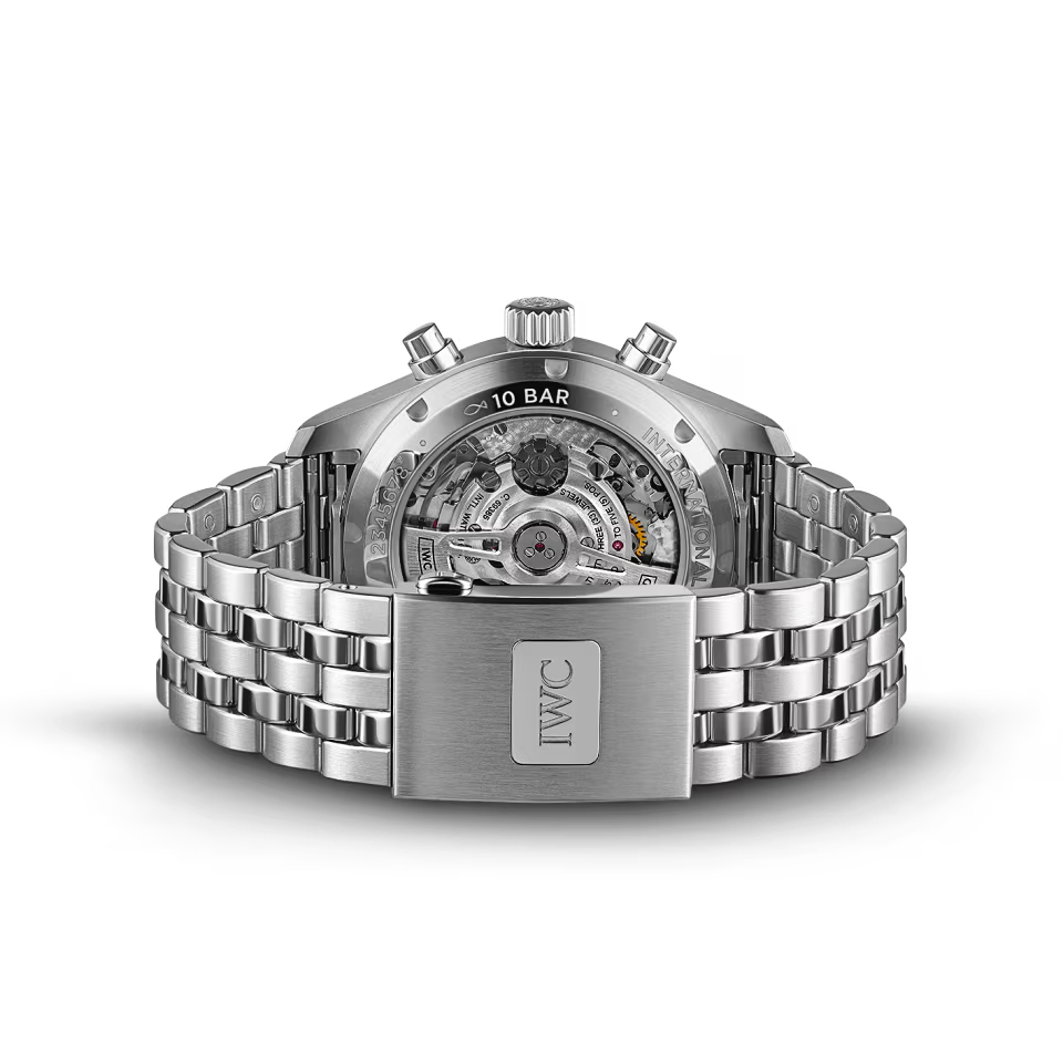 Unworn IWC Pilot's Watch Chronograph 41, Stainless Steel, 41mm, Ref# IW388104, Bracelet and clasp
