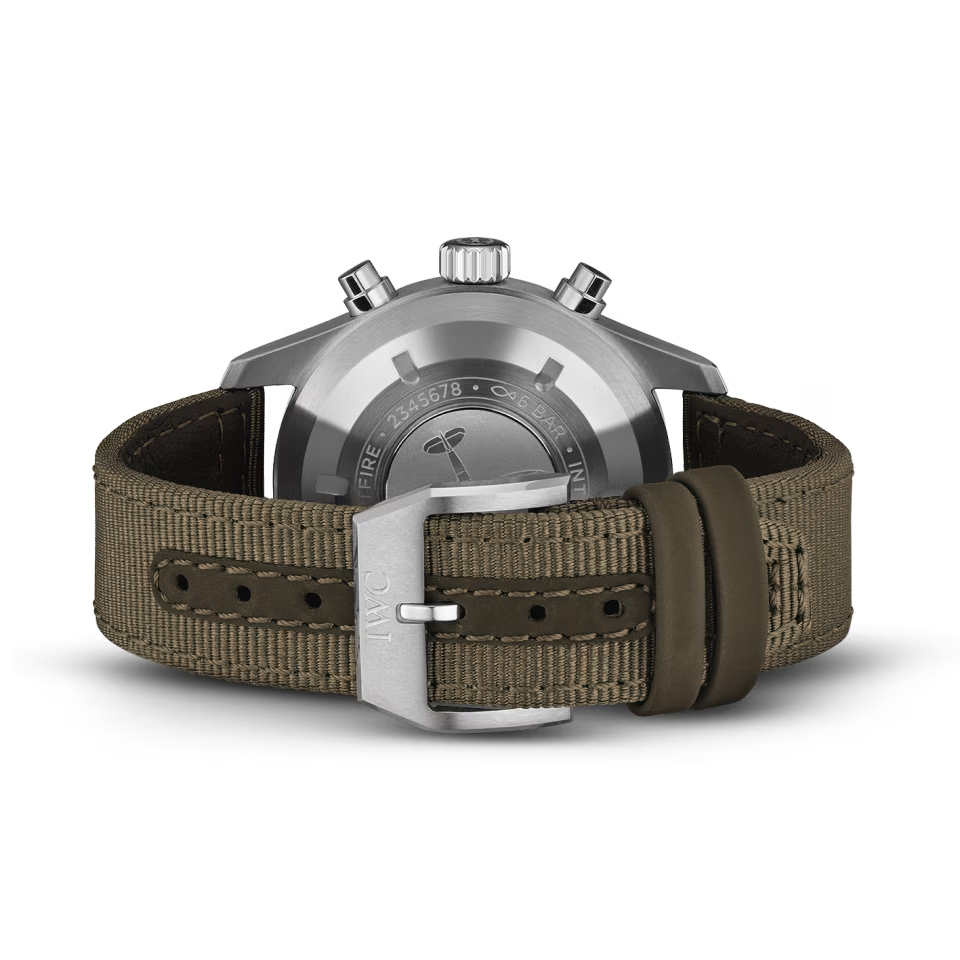 Unworn IWC Pilot's Watch Spitfire Chronograph, Stainless Steel, 41mm, Ref# IW387901, Strap and clasp
