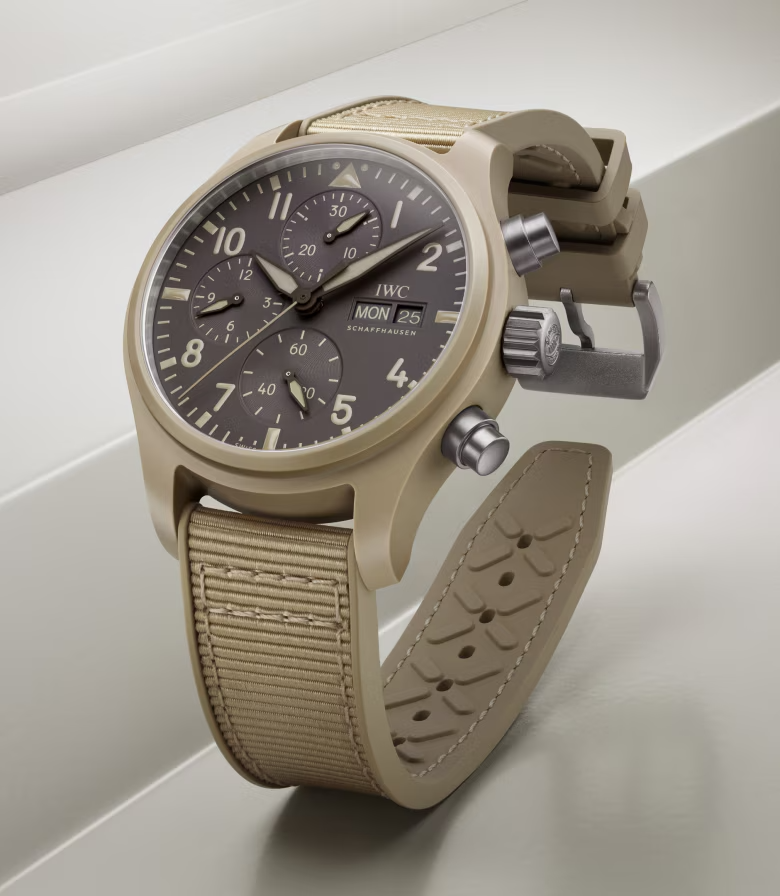 Unworn IWC Pilot’s Watch Chronograph 41 TOP GUN Mojave Desert, Ceramic, Titanium, 41.9mm, Ref# IW389402, main view