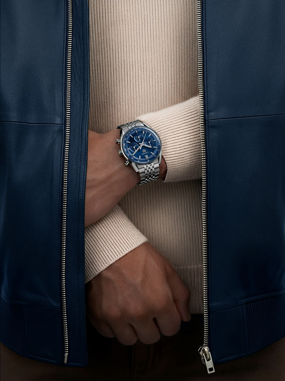 TAG Heuer Carrera Chronograph, Stainless Steel, 41mm, Ref# CBS2113.BA0053, Watch on hand
