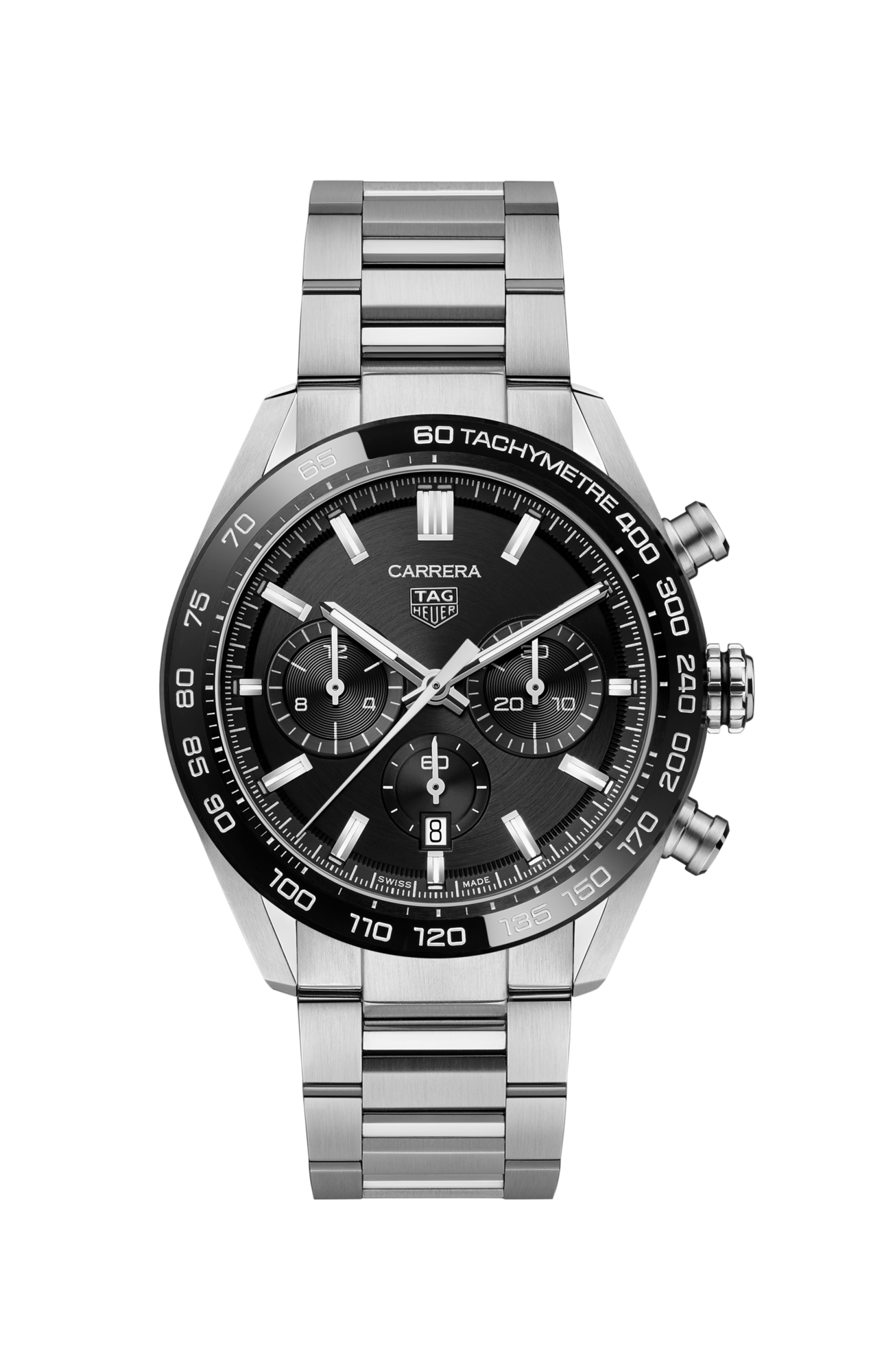 Unworn TAG Heuer Carrera Chronograph, Stainless Steel and Ceramic, 44mm, Ref# CBN2A1B.BA0643