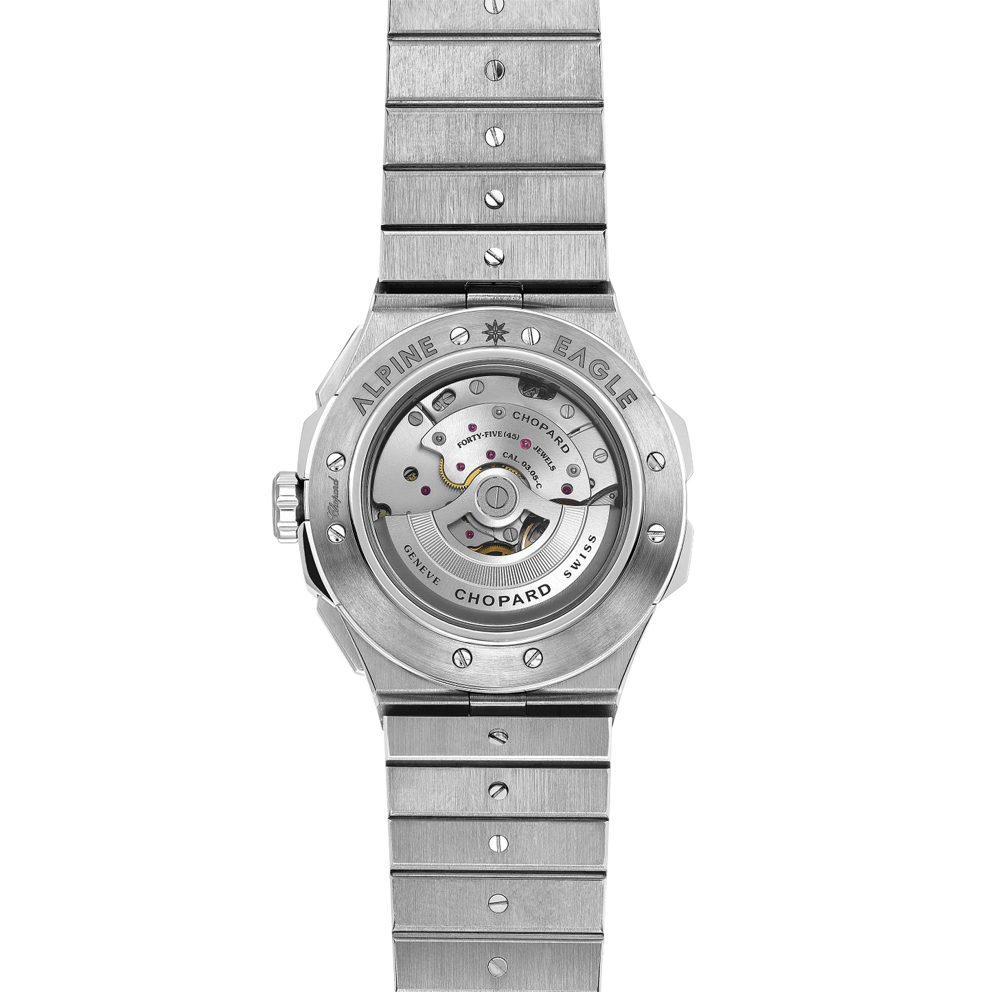 Unworn Chopard Alpine Eagle XL Chrono, Stainless Steel, 44mm, Ref# 298609-3002, Back