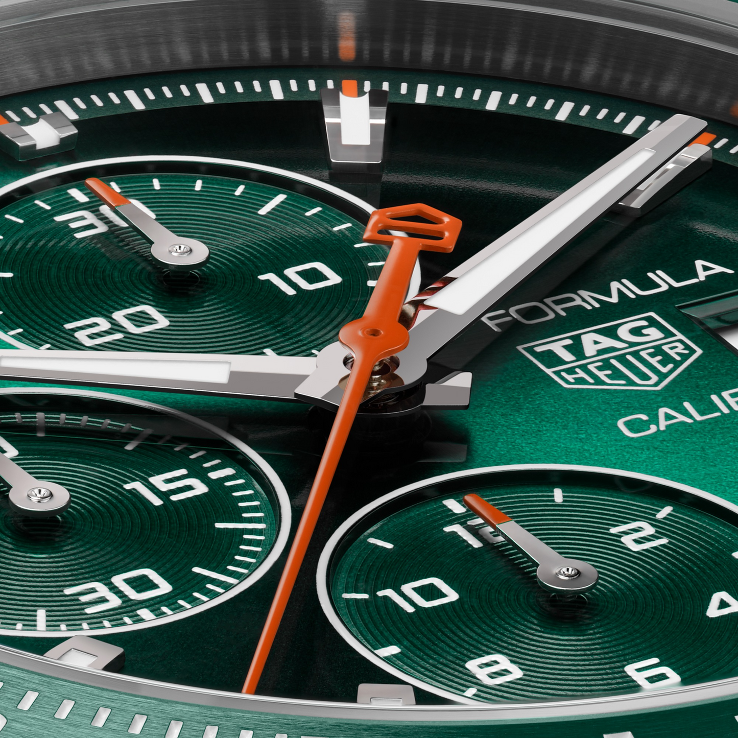 TAG Heuer Formula 1 Chronograph, Stainless Steel and ceramic, 44mm, Ref# CAZ201H.BA0876, Hands and Markers