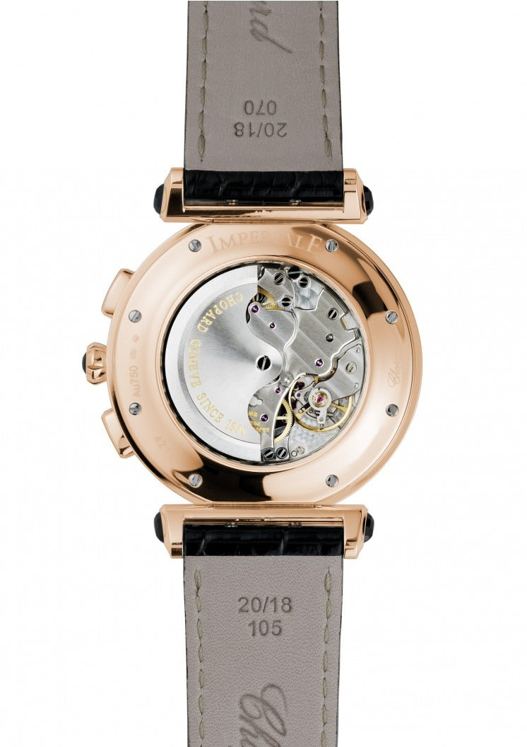 Unworn Chopard Imperiale Chrono, 18k Rose Gold, 40mm, Ref# 384211-5001, Back