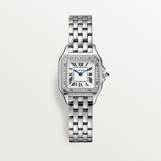 Unworn Cartier Panthère de Cartier Small, Stainless Steel, Diamonds, 23mm x 30mm, Ref# W4PN0016