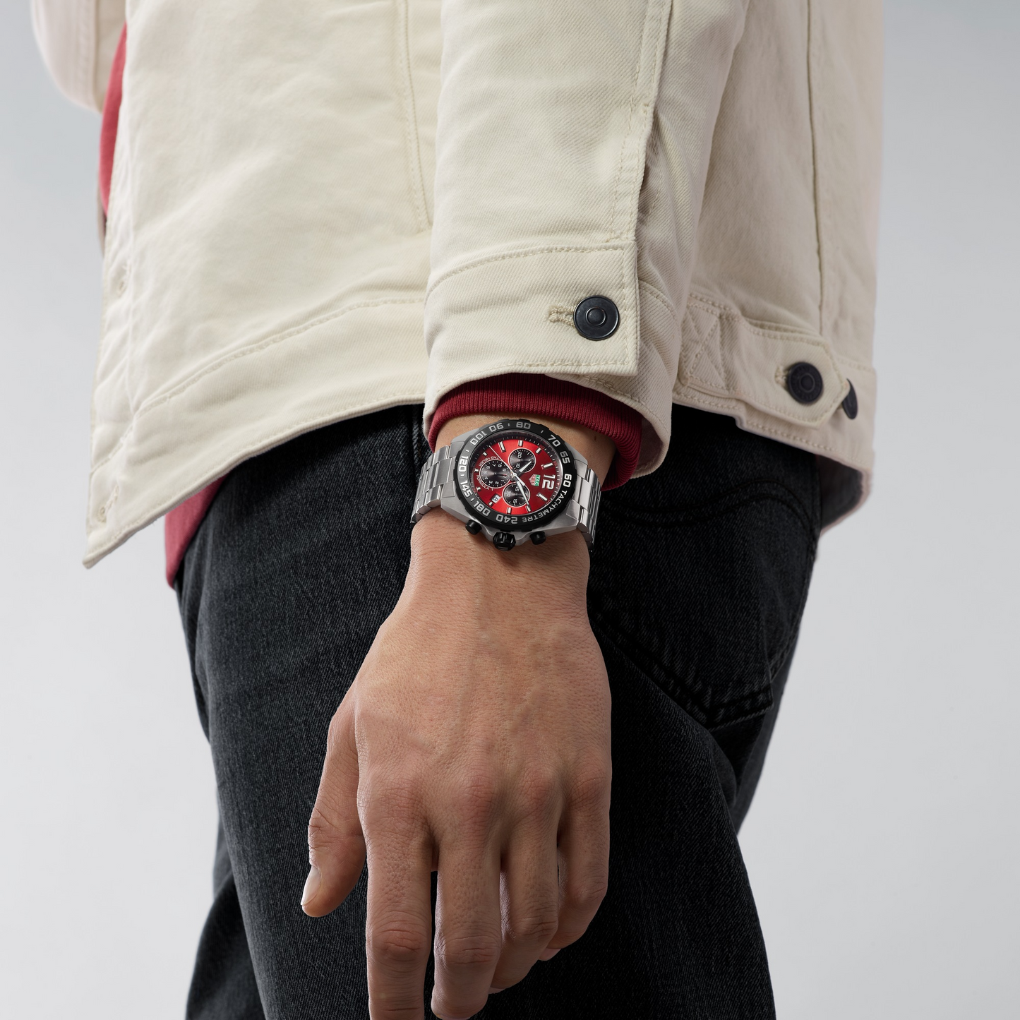 TAG Heuer Formula 1 Chronograph, Stainless Steel, 43mm, Ref# CAZ101AN.BA0842, Watch on hand