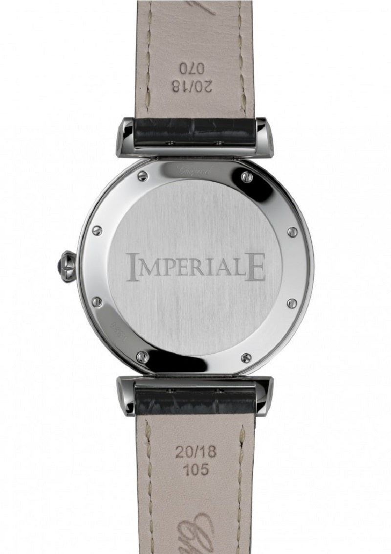 Unworn Chopard Imperiale Automatic, Lucent Steel™, and Diamonds 40mm, Ref# 388531-3002, Back