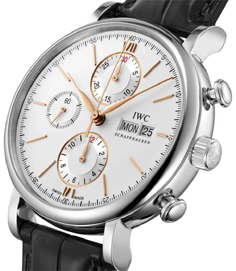 Unworn IWC Portofino Chronograph, Stainless Steel, 42mm, Ref# IW391031, Reght