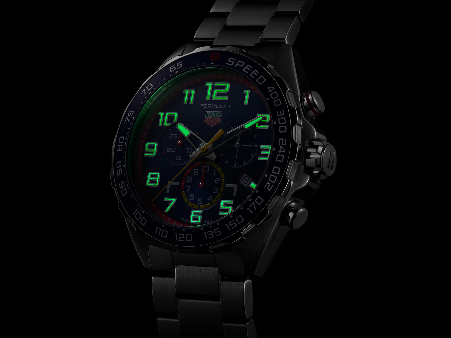 Unworn TAG Heuer Formula 1 Chronograph x Red Bull Racing Special Edition, Stainless Steel, 43mm, Ref# CAZ101AL.BA0842, Luminous