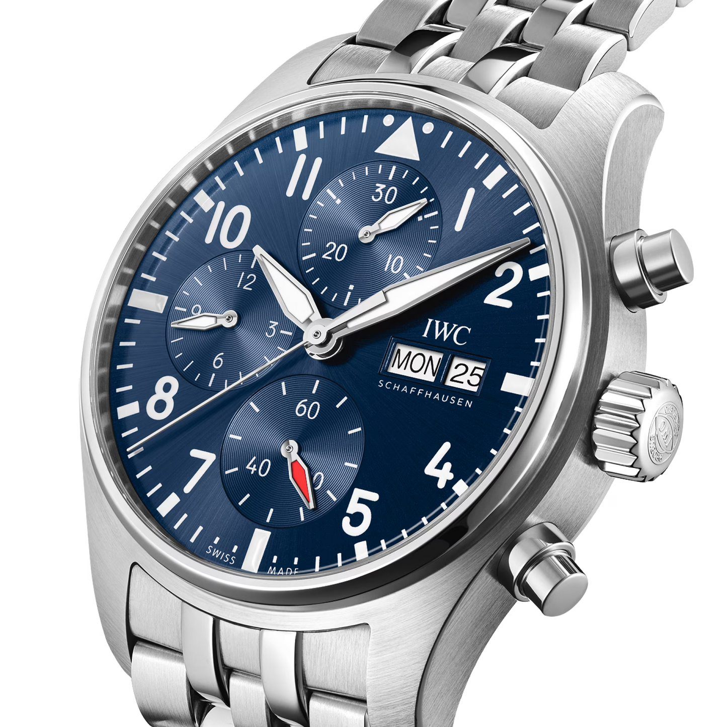 Unworn IWC Pilot's Watch Chronograph 41, Stainless Steel, 41mm, Ref# IW388102, Dial