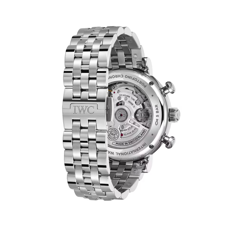 Unworn IWC Portofino Chronograph 39, Stainless Steel, 39mm, Ref# IW391503, Clasp