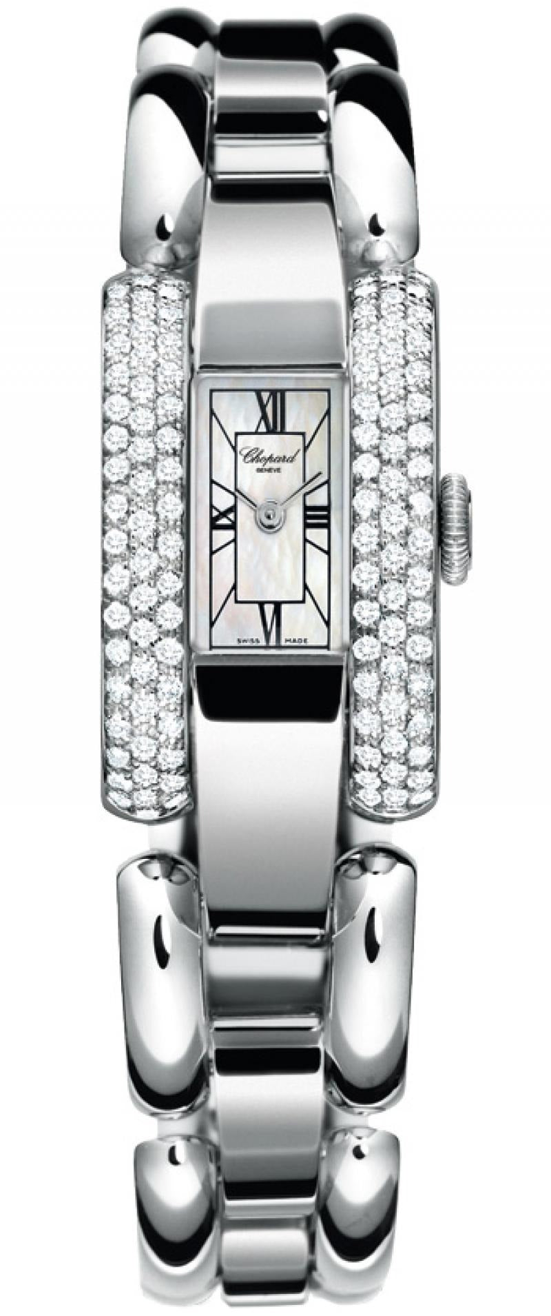 Unworn Chopard La Strada Quartz, 18k White Gold and Diamonds, 23mm x 34.5mm, Ref# 416547-1001