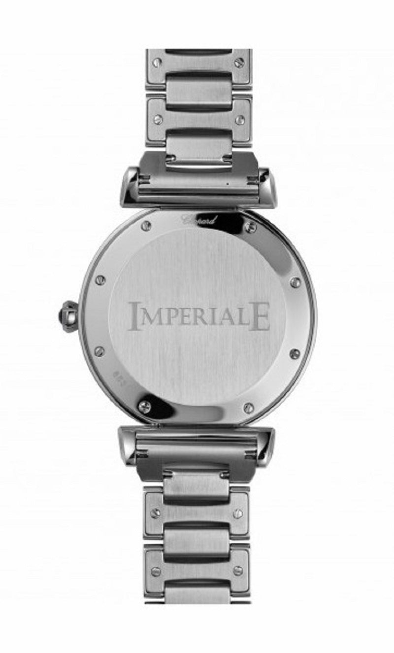 Unworn Chopard Imperiale Automatic, Lucent Steel™, and Diamonds 40mm, Ref# 388531-3004, Back