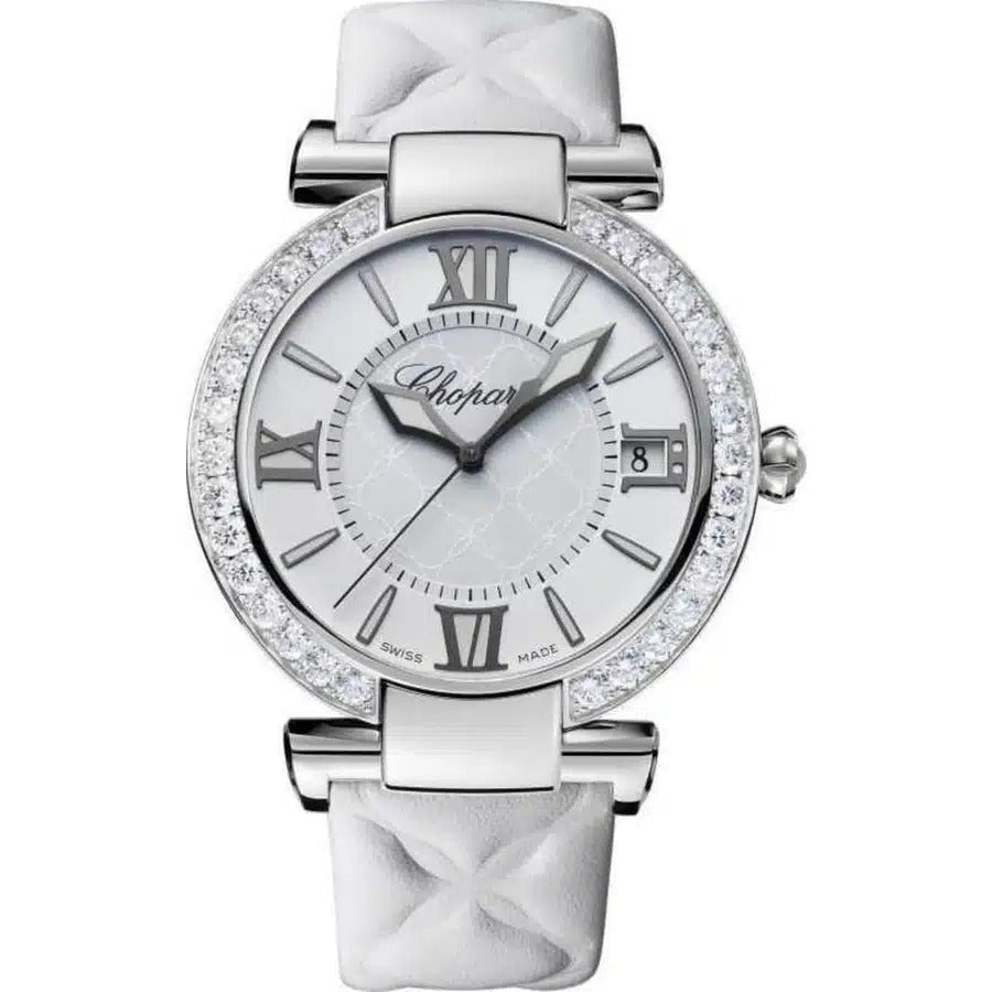 Unworn Chopard Imperiale Automatic, Lucent Steel™, and Diamonds 40mm, Ref# 388531-3008, box and papers