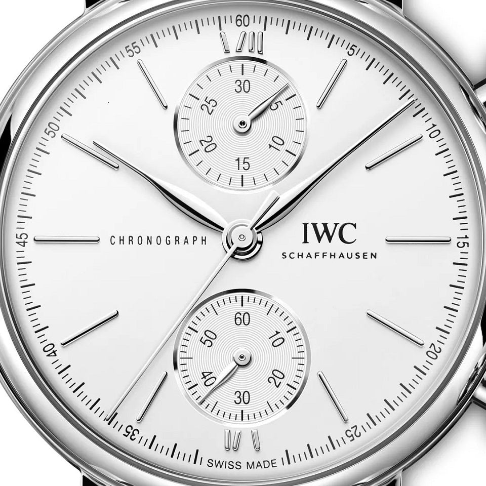 Unworn IWC Portofino Chronograph 39, Stainless Steel, 39mm, Ref# IW391503, Dial