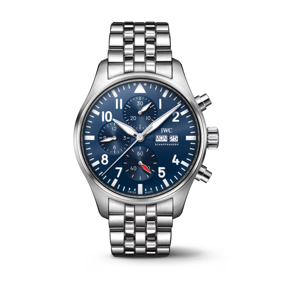 Unworn IWC Pilot’s Watch Chronograph, Stainless Steel, 43 mm, Ref# IW378004