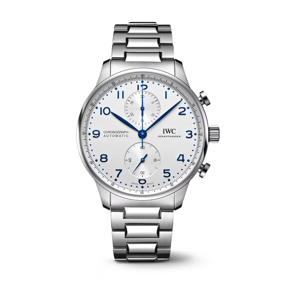 Unworn IWC Portugieser Automatic Chronograph, Stainless steel, 41 mm, Ref# IW371617