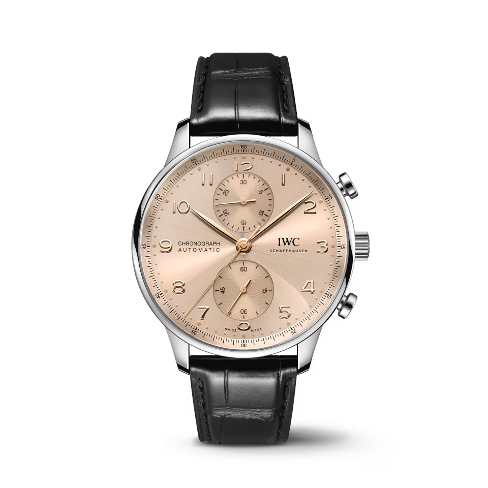 Unworn IWC Portugieser Automatic Chronograph, Stainless steel, 41 mm, Ref# IW371624
