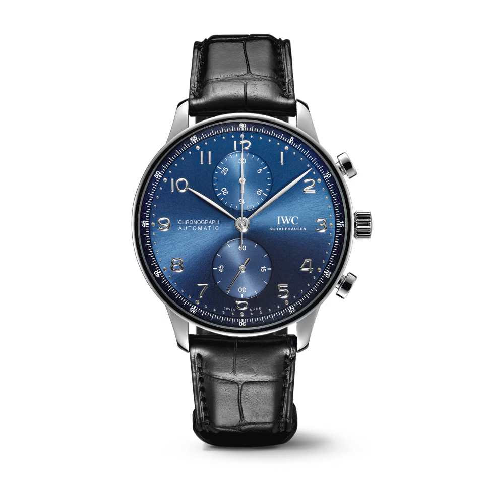 Unworn IWC Portugieser Automatic Chronograph, Stainless steel, 41 mm, Ref# IW371606