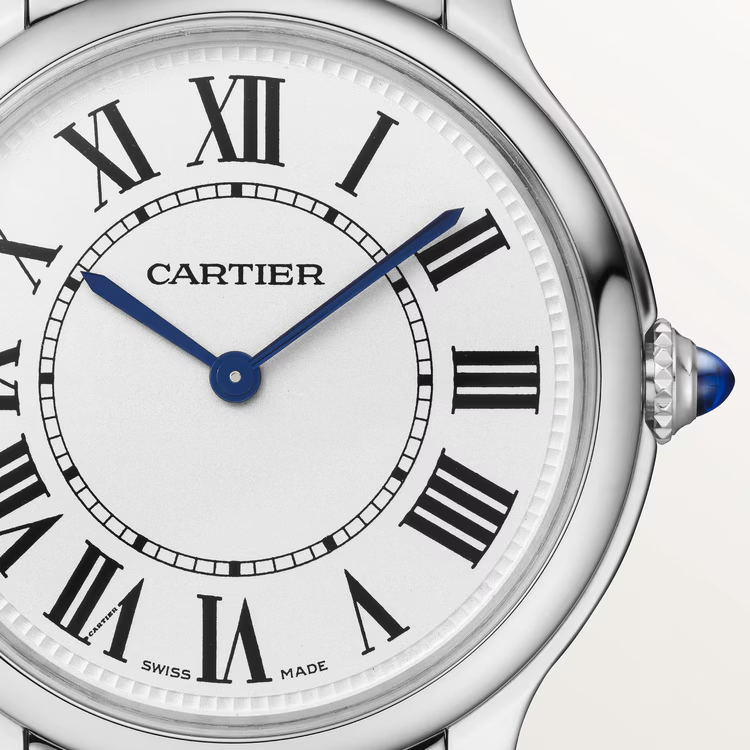 Unworn Cartier Ronde Must de Cartier, Stainless Steel, 36mm, Ref# WSRN0034, Dial