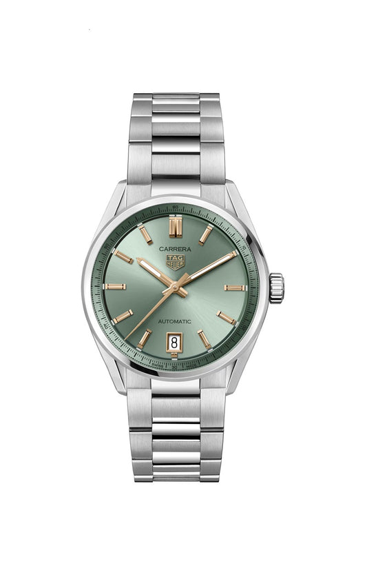 TAG Heuer Carrera Calibre 7 Date Automatic, Stainless Steel and 18k Rose Gold, 36mm, Ref# WBN2312.BA0001