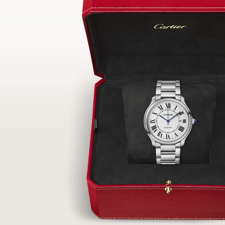 Unworn Cartier Ronde Must de Cartier, Stainless Steel, 40mm, Ref# WSRN0035, Watch in box