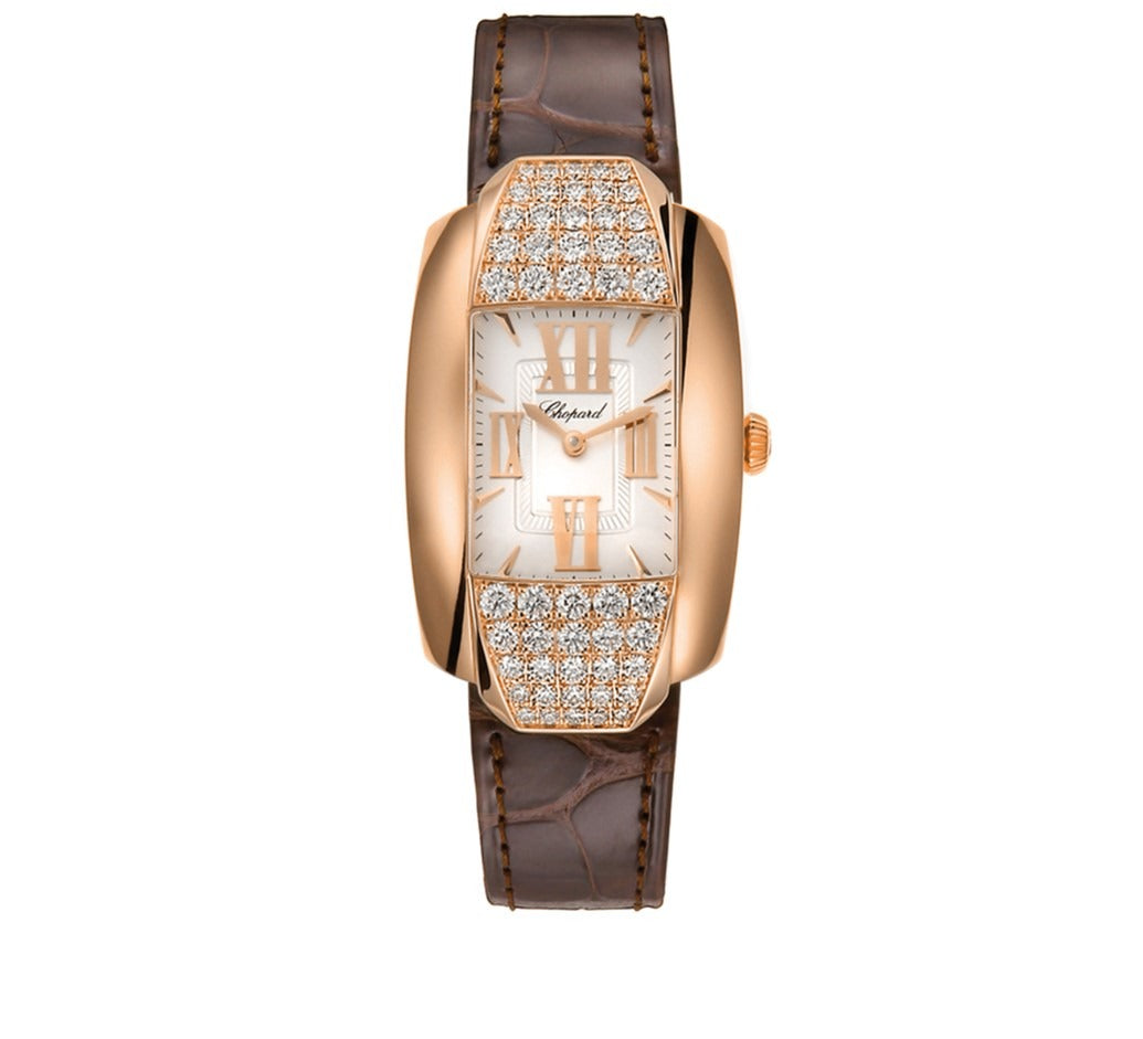 Unworn Chopard La Strada, 18k Rose Gold and Diamonds, Quartz, 44.8mm x 26.1mm, Ref# 419399-5001