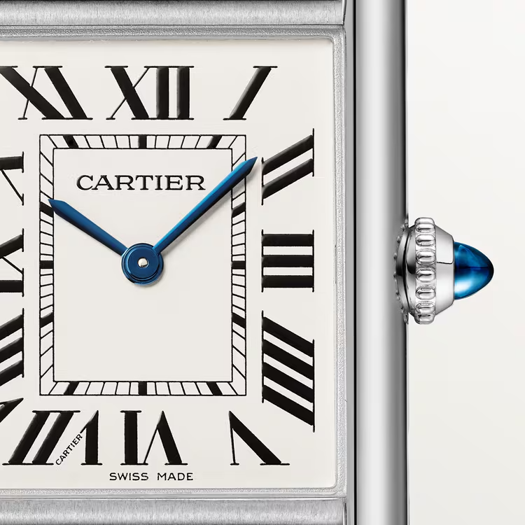 Unworn Cartier Tank Must de Cartier, Large Stainless Steel, 33.7mm x 25.5mm, Ref# WSTA0109, Dial