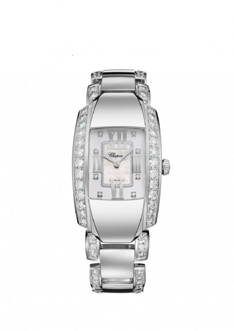 Unworn Chopard La Strada, 18k White Gold and Diamonds, Quartz, 44.8mm x 26.1mm, Ref# 419400-1004